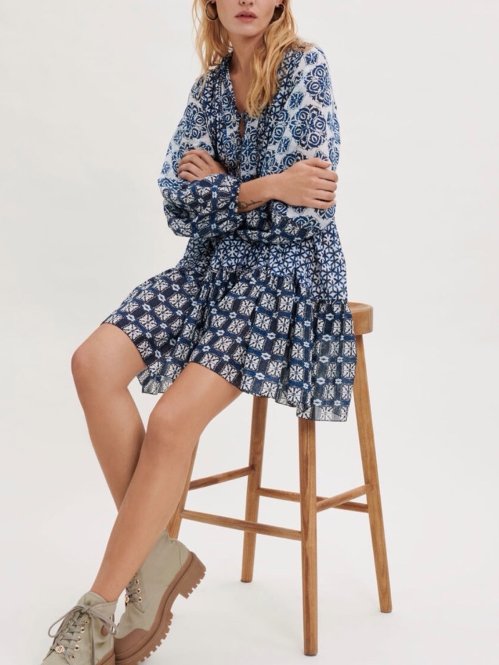 Maje Renzani Dress in Indigo